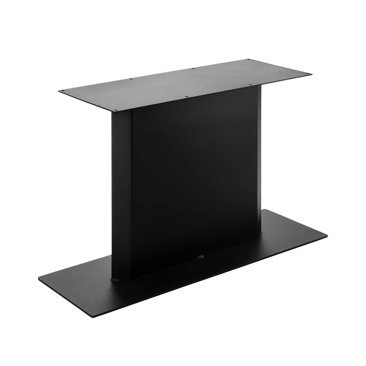 Tischgestell Stahlsäule aus matt schwarz gepulvertem Rohstahl