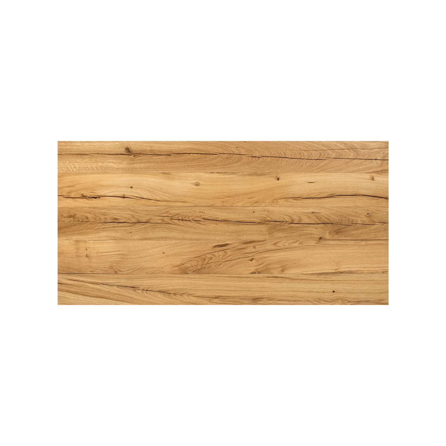 Tischoberfläche mit auffälliger Maserung im Holz