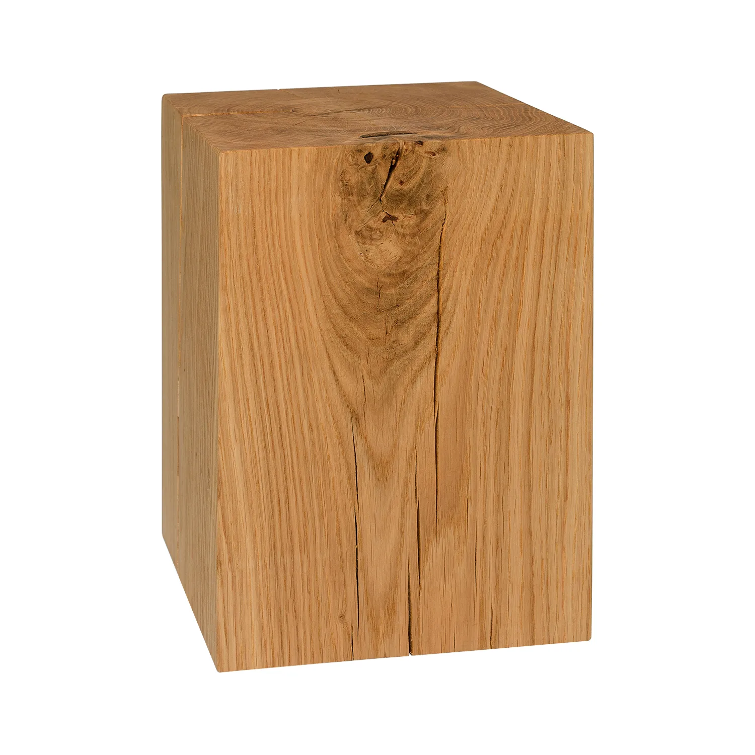 Holzblock aus Eichenholz im Format 20x20 cm
