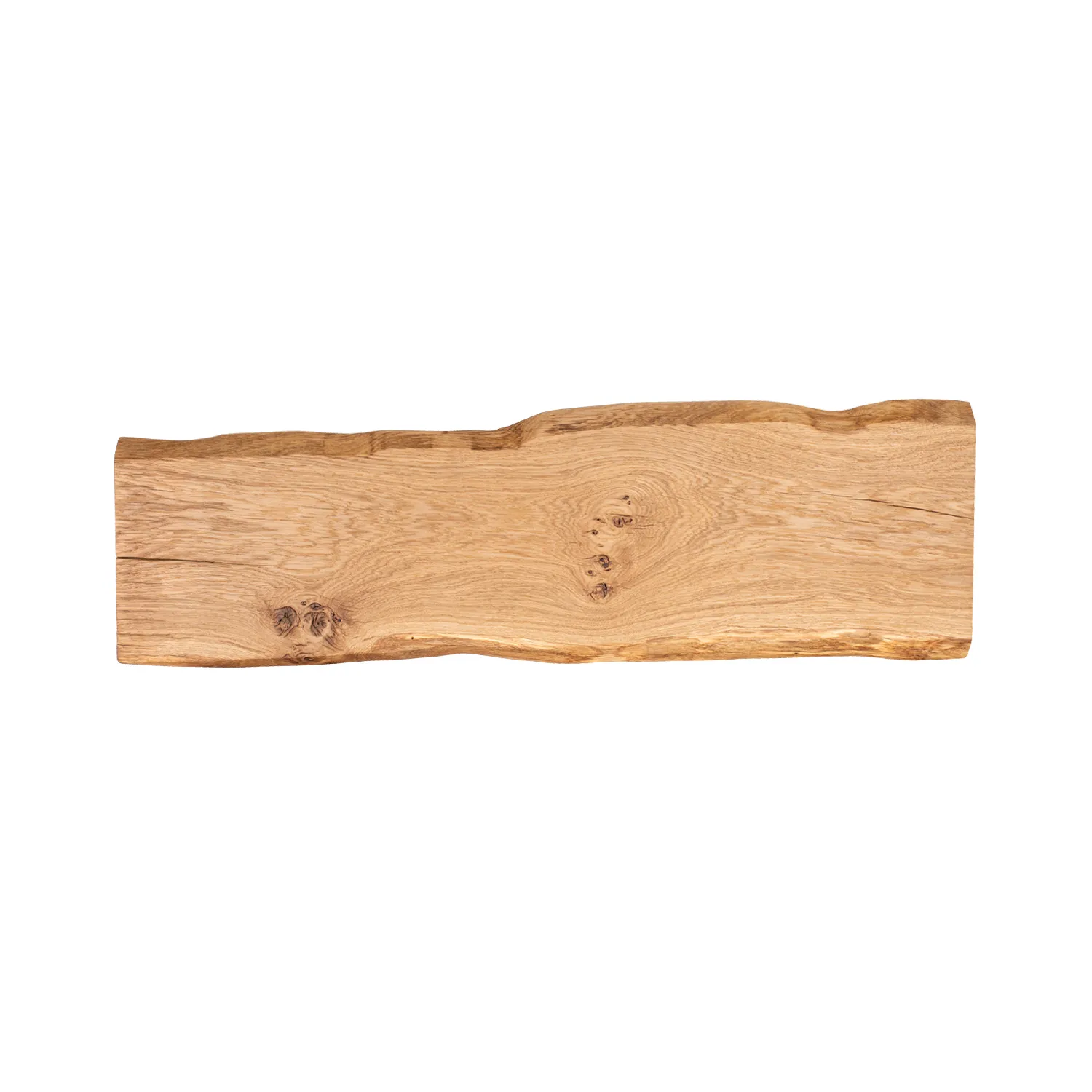 Eichenbohle mit Baumkante aus Massivholz