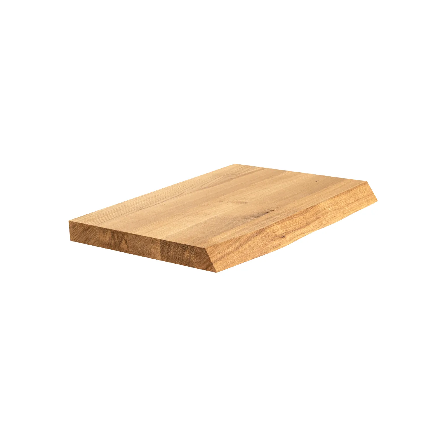 Massivholzplatte mit Baumkante für Waschtisch