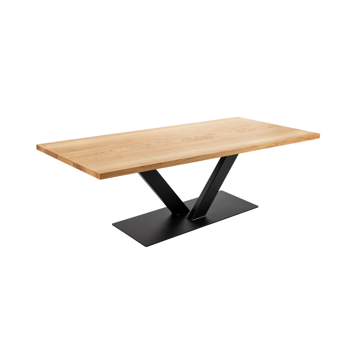 Tischgestell in V-Form aus massivem Rohstahl
