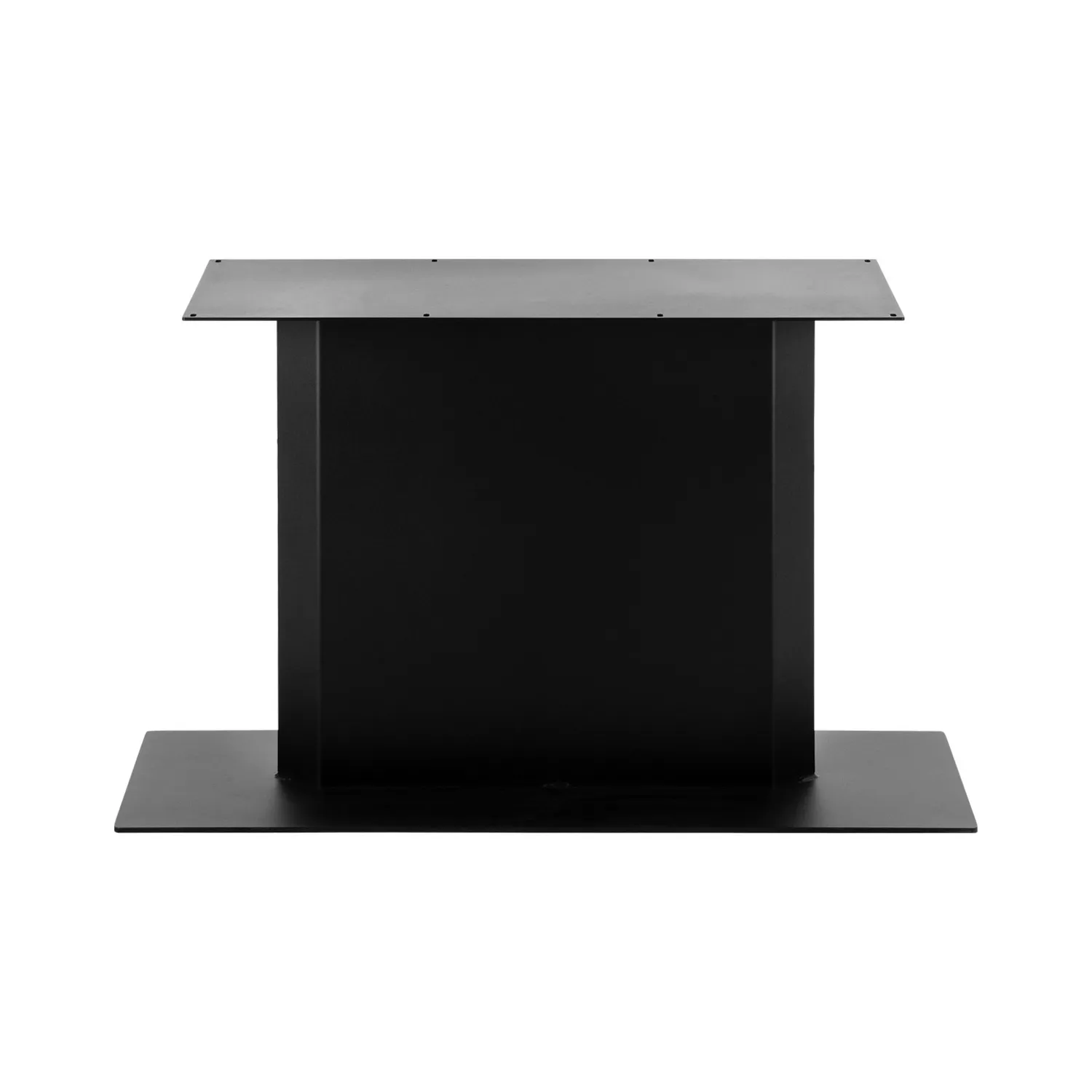 Tischgestell Säule aus Stahl Seitenansicht